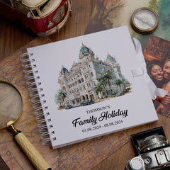 Personalised Singapore Holiday Memory Scrapbook Journal Photo Albums Adventures Photo Album ukgiftstoreonline Former Supreme Court 8 x 8 Inches