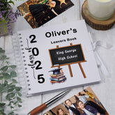 Custom School Leavers Scrapbook Album Personalised Message Book End Of Year Memory Keepsake Gifts