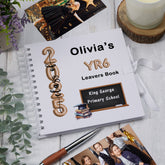 Personalised School Leavers Scrapbook Album Custom Memory Keepsake Message Book End Of Year Gifts Balloon Design