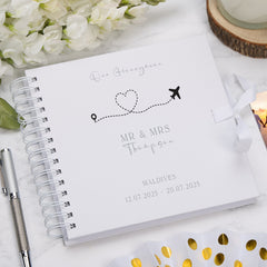 Personalised Our Honeymoon Scrapbook Photo Album Custom Honeymoon Memory Book Photo Album ukgiftstoreonline