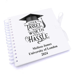 Personalised Graduation Scrapbook Photo Album Tassel Hassle