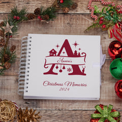 Personalised Christmas Monogram Family Baby Couples Memory Book
