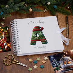 Personalised Cute Christmas Jumper Lettering Family Baby Couples Memory Book