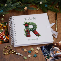 Personalised Cute Christmas Jumper Lettering Family Baby Couples Memory Book