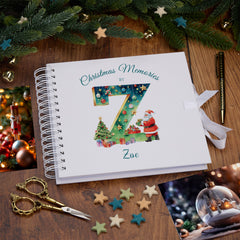 Personalised Christmas Family Baby Couples Memory Book With Santa's Letter