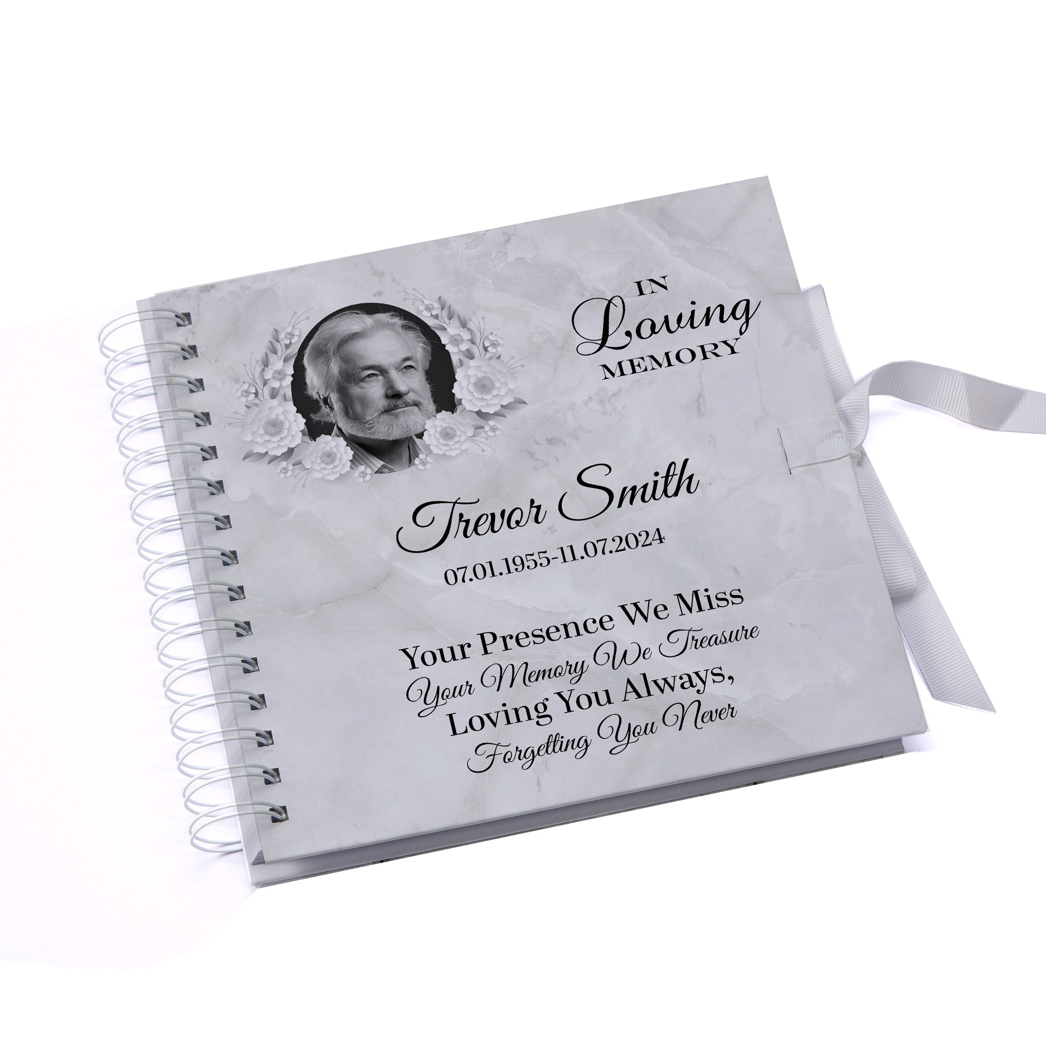 Personalised Condolence Scrapbook For Sympathy & Remembrance With photo Scrapbook ukgiftstoreonline