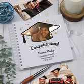 Personalised Congratulations Graduation Day Memory Scrapbook Custom Photo Star Design Graduation Keepsake Scrapbook Album
