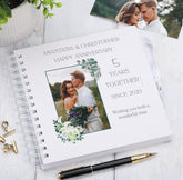 Personalised 5 Years Together Anniversary Custom Photo Scrapbook Gifts Customizable Memorabilia Gift