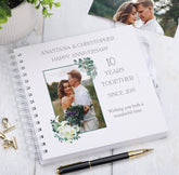 Personalised 10 Years Together Anniversary Custom Photo Scrapbook Gifts Customizable Memorabilia Gift
