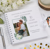 Personalised 10 Years Together Anniversary Custom Photo Scrapbook Gifts Customizable Memorabilia Gift