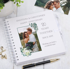 Personalised 30 Years Together Anniversary Custom Photo Scrapbook Gifts Customizable Memorabilia Gift