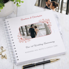 Personalised Our 1st Wedding Anniversary Custom Photo Scrapbook Gifts Customizable Memory Book