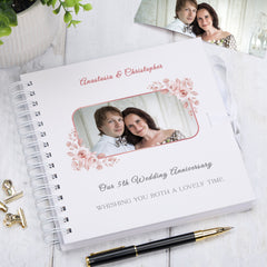 Personalised Our 5th Wedding Anniversary Custom Photo Scrapbook Gifts Customizable Memory Book