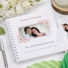 Personalised Our 5th Wedding Anniversary Custom Photo Scrapbook Gifts Customizable Memory Book