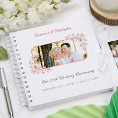 Personalised Our 25th Wedding Anniversary Custom Photo Scrapbook Gifts Customizable Memory Book
