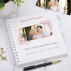 Personalised Our 25th Wedding Anniversary Custom Photo Scrapbook Gifts Customizable Memory Book