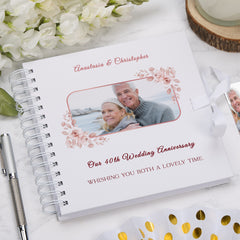 Personalised Our 40th Wedding Anniversary Custom Photo Scrapbook Gifts Customizable Memory Book