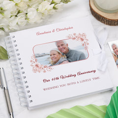 Personalised Our 40th Wedding Anniversary Custom Photo Scrapbook Gifts Customizable Memory Book