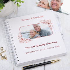 Personalised Our 40th Wedding Anniversary Custom Photo Scrapbook Gifts Customizable Memory Book