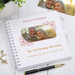 Personalised Our 50th Wedding Anniversary Custom Photo Scrapbook Gifts Customizable Memory Book