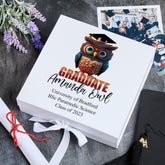Personalised Graduation Keepsake Memory Gift Box Gift With Owl Design
