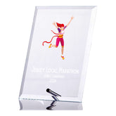 Personalised Female Runner Athlete Trophy Plaque With Colour Print