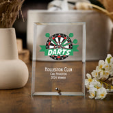 Personalised Darts Trophy Plaque With Colour Print