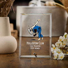 Personalised Martial Arts Trophy Plaque With Colour Print