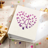 30th Birthday Gift For Her Or Him With Butterflies Photo Album With Sleeves 100 x 6x4 Capacity Personalised Birthday Gift ukgiftstoreonline