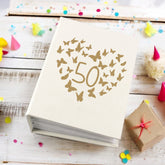 50th Birthday Gift For Her Or Him With Butterflies Photo Album With Sleeves 100 x 6x4 Capacity