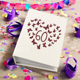 60th Birthday Gift For Her Or Him With Butterflies Photo Album With Sleeves 100 x 6x4 Capacity Personalised Birthday Gift ukgiftstoreonline