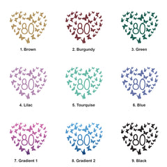 80th Birthday Gift For Her Or Him With Butterflies Photo Album With Sleeves 100 x 6x4 Capacity