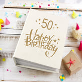 50th Birthday Gift For Her Or Him Photo Album With Sleeves 100 x 6x4 Capacity