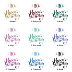 80th Birthday Gift For Her Or Him Photo Album With Sleeves 100 x 6x4 Capacity