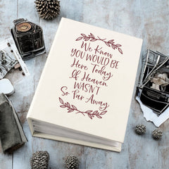 Heaven So Far Away Memorial Remembrance Photo Album With Sleeves 100 x 6x4 Capacity