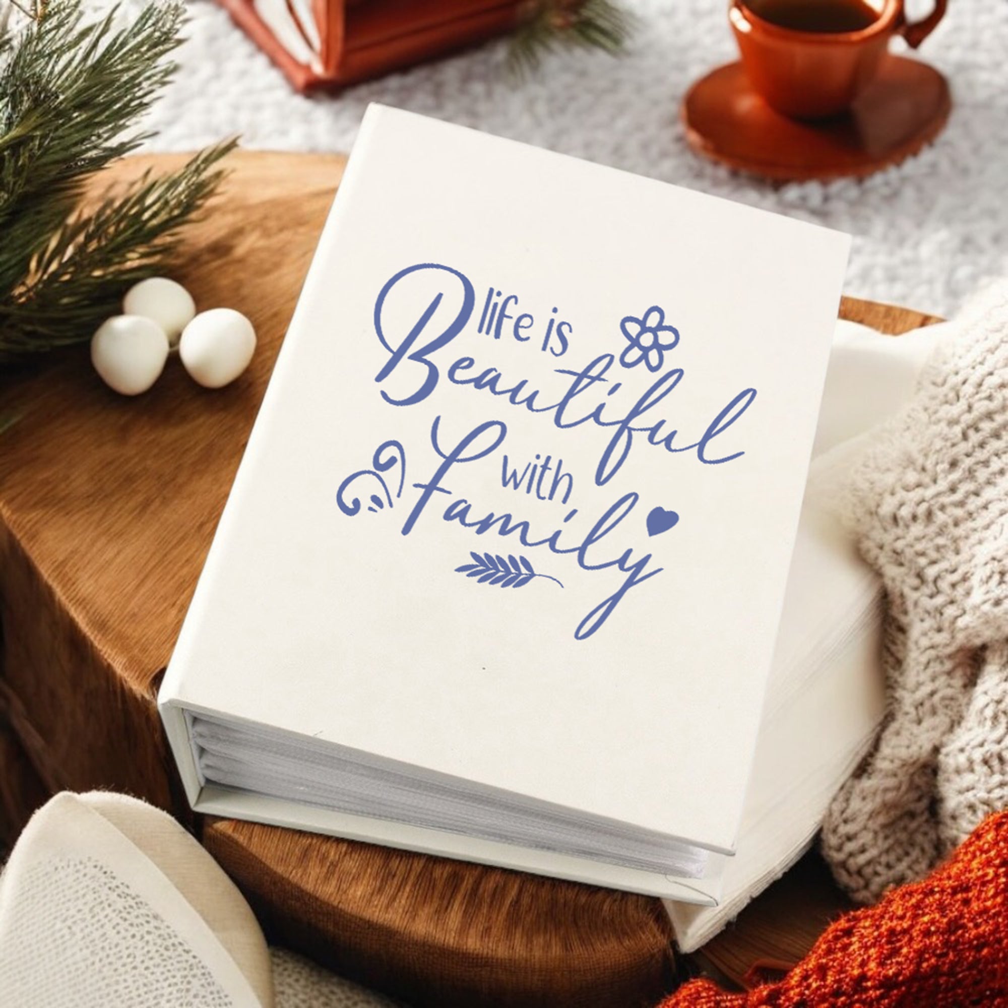 Family Life Is Beautiful Photo Album With Sleeves 100 x 6x4 Capacity Photo Album ukgiftstoreonline