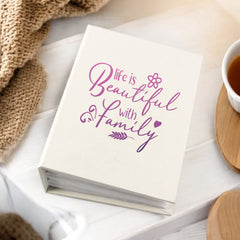 Family Life Is Beautiful Photo Album With Sleeves 100 x 6x4 Capacity Photo Album ukgiftstoreonline