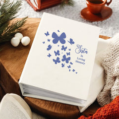 Sister In Loving Memory Butterfly Design Memorial Remembrance Photo Album With Sleeves 100 x 6x4 Capacity