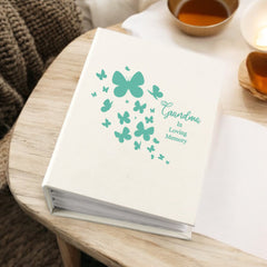 Grandma In Loving Memory Butterfly Design Memorial Remembrance Photo Album With Sleeves 100 x 6x4 Capacity