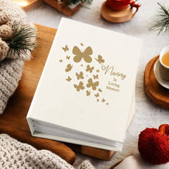 Nanny In Loving Memory Butterfly Design Memorial Remembrance Photo Album With Sleeves 100 x 6x4 Capacity