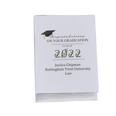 Personalised Graduation Photo Album 100x6x4 Leaf Number Design