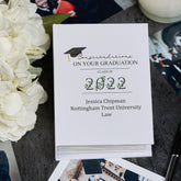 Personalised Graduation Photo Album 100x6x4 Leaf Number Design