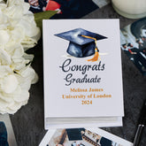 Personalised Graduation Photo Album 100x6x4 Watercolour Hat