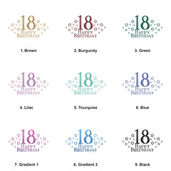 Personalised 18th Birthday Gift For Her Or Him With Star Design Photo Album With Sleeves 100 x 6x4 Capacity