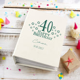 Personalised 40th Birthday Gift For Her Or Him With Star Design Photo Album With Sleeves 100 x 6x4 Capacity