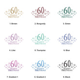 Personalised 60th Birthday Gift For Her Or Him With Star Design Photo Album With Sleeves 100 x 6x4 Capacity