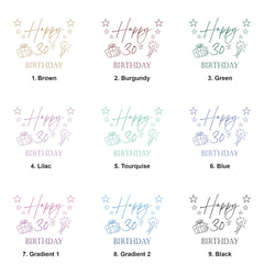 Personalised 30th Birthday Gift For Her Or Him With Present Design Photo Album With Sleeves 100 x 6x4 Capacity Personalised Birthday Gift ukgiftstoreonline