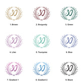 Personalised 30th Birthday Gift For Her Or Him With Laurel Wreath Photo Album With Sleeves 100 x 6x4 Capacity