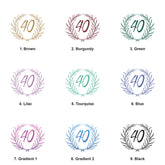 Personalised 40th Birthday Gift For Her Or Him With Laurel Wreath Photo Album With Sleeves 100 x 6x4 Capacity