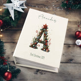 Personalised Christmas Photo Album With Decorations With Sleeves 100 x 6x4 Capacity Family Baby Couples